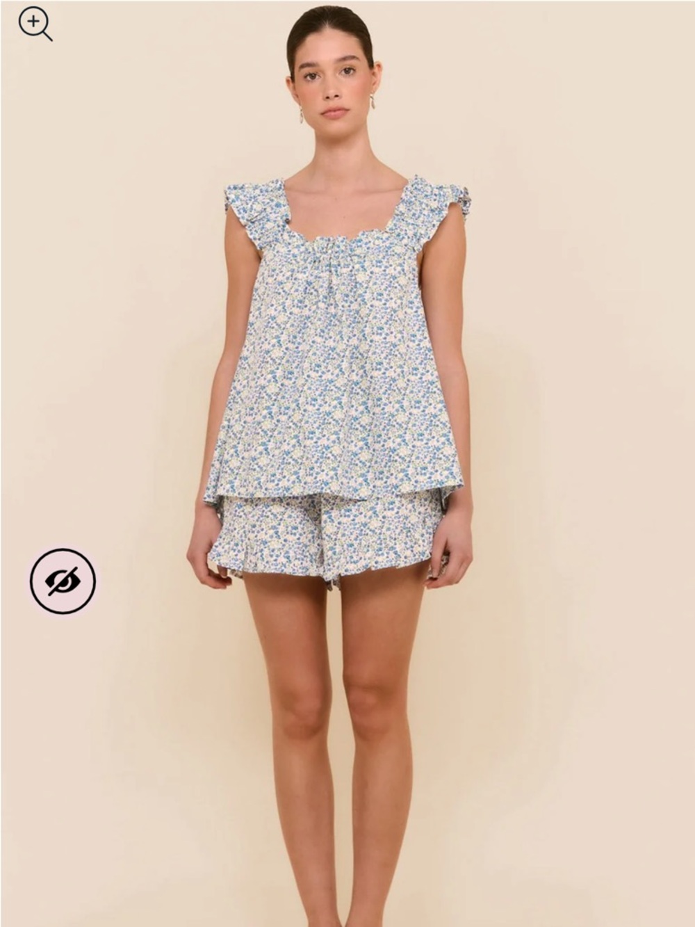 NWT Piyama Nicolette Sleep Set Pajamas in Floret Blue